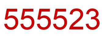 Number 555523 red image