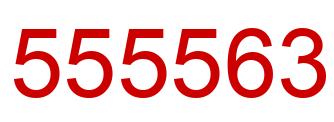 Número 555563 imagen rojo