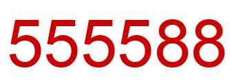 Número 555588 imagen rojo