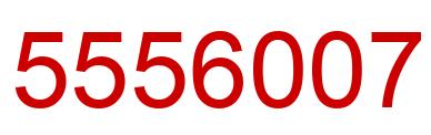 Number 5556007 red image