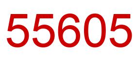 Number 55605 red image