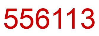 Number 556113 red image