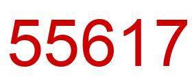 Number 55617 red image