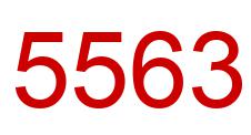 Número 5563 imagen rojo