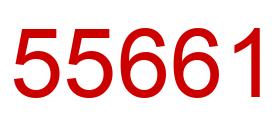 Número 55661 imagen rojo