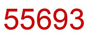 Number 55693 red image