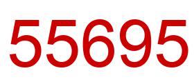 Number 55695 red image