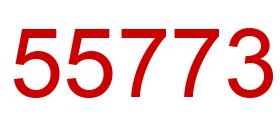Número 55773 imagen rojo