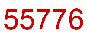 Número 55776 imagen rojo