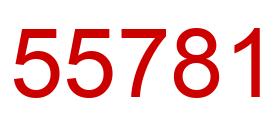 Número 55781 imagen rojo