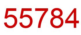 Número 55784 imagen rojo