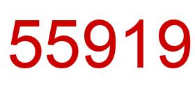 Número 55919 imagen rojo