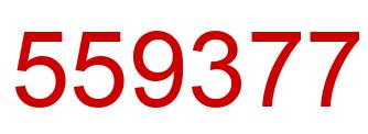 Número 559377 imagen rojo