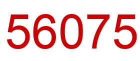 Número 56075 imagen rojo