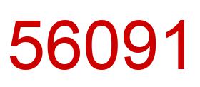 Number 56091 red image