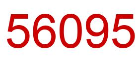 Number 56095 red image