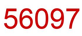 Number 56097 red image