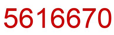 Número 5616670 imagen rojo