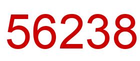 Número 56238 imagen rojo
