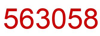 Número 563058 imagen rojo