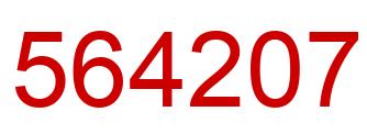 Número 564207 imagen rojo