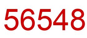 Number 56548 red image