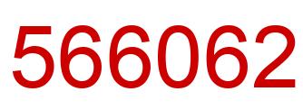 Number 566062 red image
