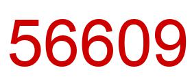 Number 56609 red image