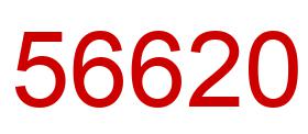 Number 56620 red image