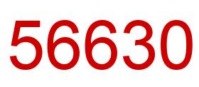 Number 56630 red image