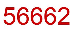 Number 56662 red image