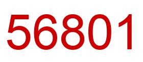 Number 56801 red image