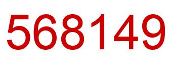 Número 568149 imagen rojo