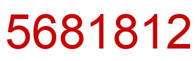 Number 5681812 red image