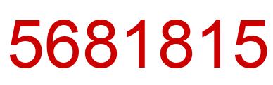 Number 5681815 red image