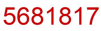 Number 5681817 red image