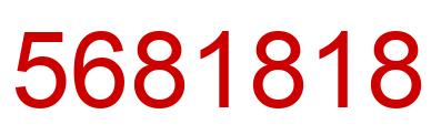 Number 5681818 red image