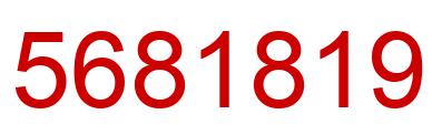Number 5681819 red image