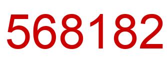 Number 568182 red image
