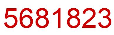 Number 5681823 red image