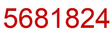 Number 5681824 red image