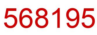 Number 568195 red image