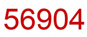 Number 56904 red image