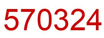 Number 570324 red image