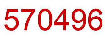 Number 570496 red image