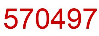 Number 570497 red image