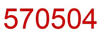 Number 570504 red image