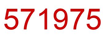 Number 571975 red image