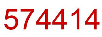 Number 574414 red image