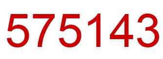 Número 575143 imagen rojo